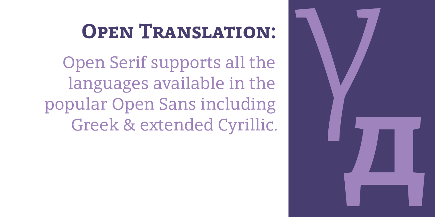 Ejemplo de fuente Open Serif Semibold Italic